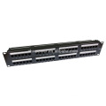 UTP 1U 2U Cat5e Cat6e 12,24,48 port patch panel ,optical fiber patch panel made in china with cheap price